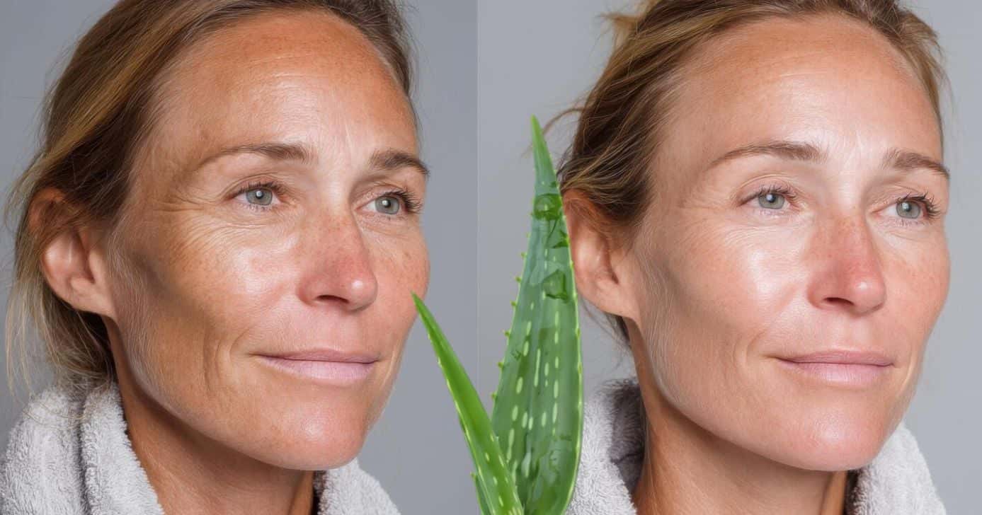 Como fazer solução caseira com planta popular para acabar com as rugas do rosto (Foto Reprodução/Montagem/TV Foco/Canva/Paola)
