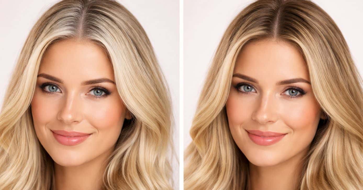 Antes e depois de cabelo branco (Foto: Montagem TV Foco / CGPT)