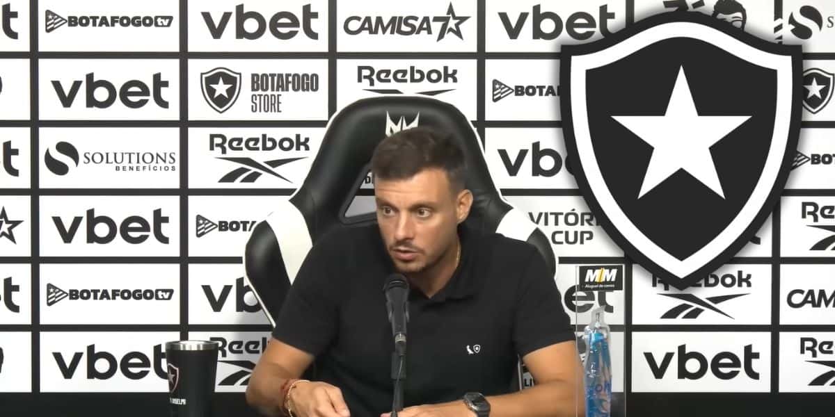 Martín Anselmi (Foto - Montagem TV Foco/ Reprodução Youtube - Botafogo TV)