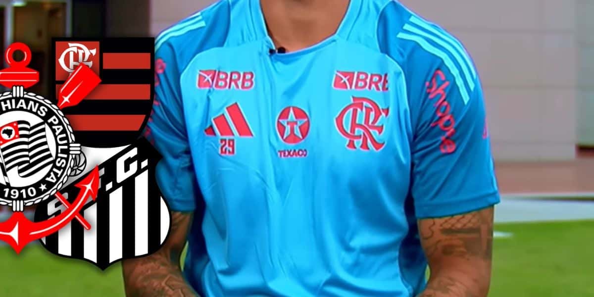 Foto - Montagem TV Foco/ Reprodução Youtube - Flamengo TV