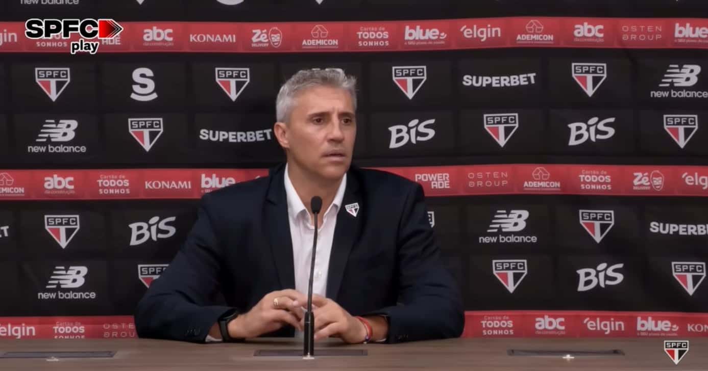 Veja quem é o novo centroavante do São Paulo (Foto: TV São Paulo)