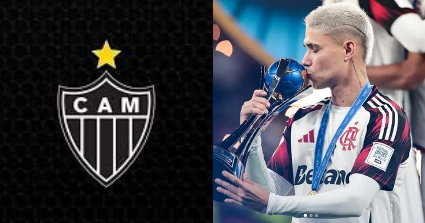 Luiz Araújo têm contrato na mesa pra jogar no Atlético-MG - Montagem/ Instagram