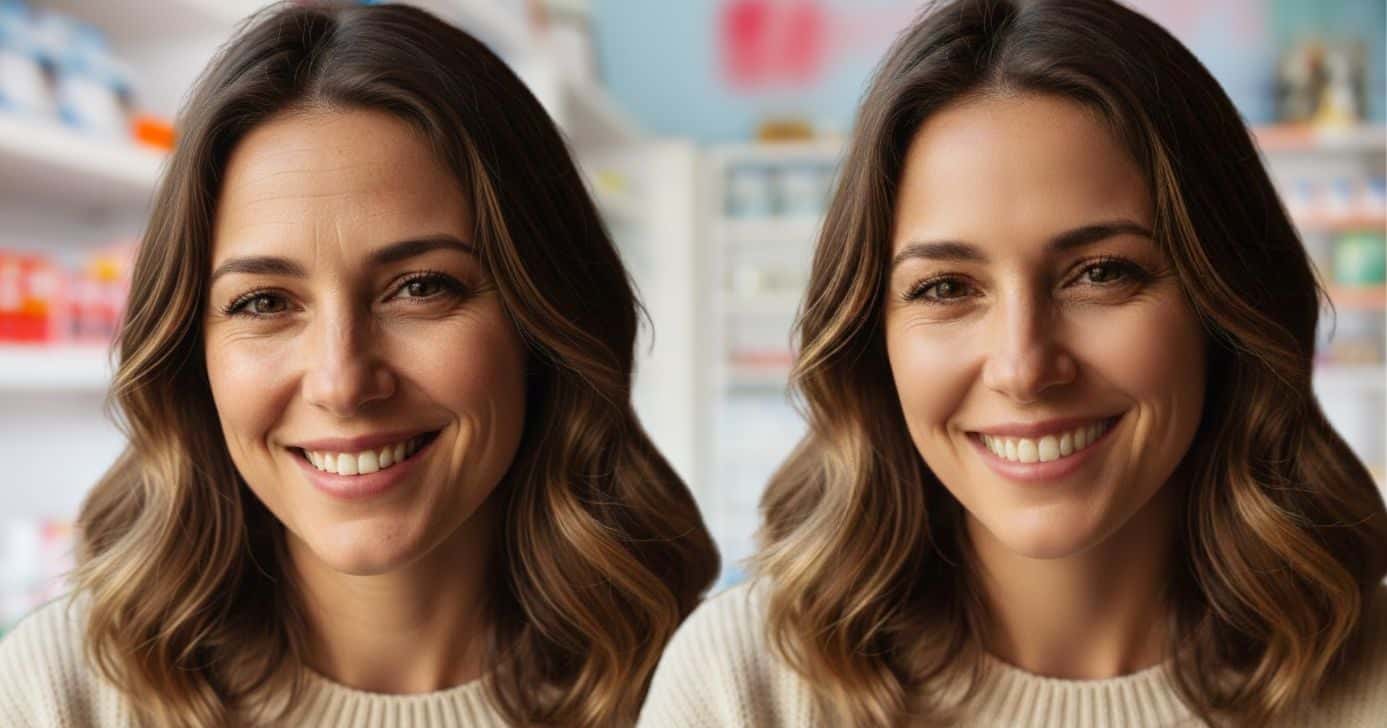 Ilustração antes e depois de rugas (Foto: Montagem TV Foco / GMN)