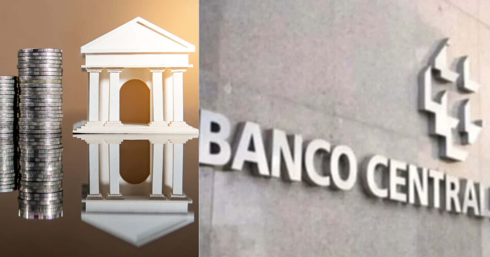 Ilustração banco e Banco Central (Fotos: Reproduções / Canva / Globo)