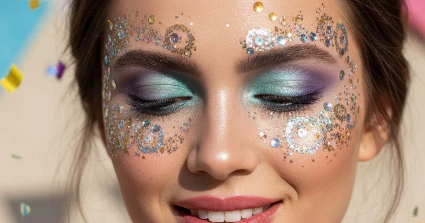 Ilustração maquiagem de Carnaval (Foto: Montagem TV Foco)