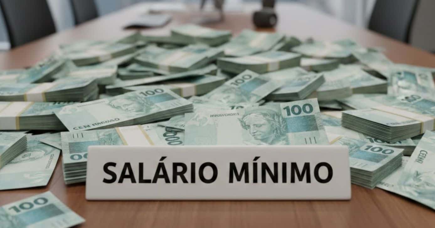 Ilustração salário mínimo (Foto: Montagem TV Foco / GMN)