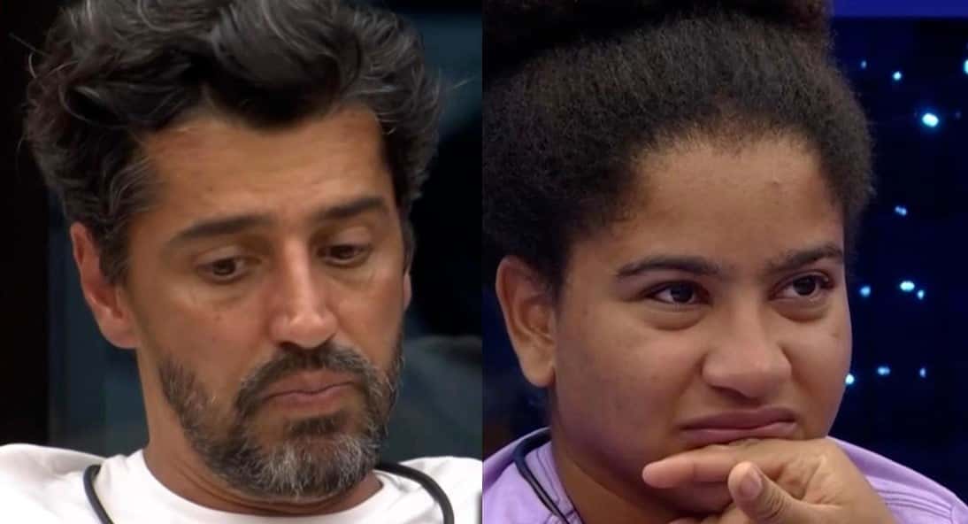 Alberto Cowboy e Milena no BBB26 (Foto: Reprodução / Globo)