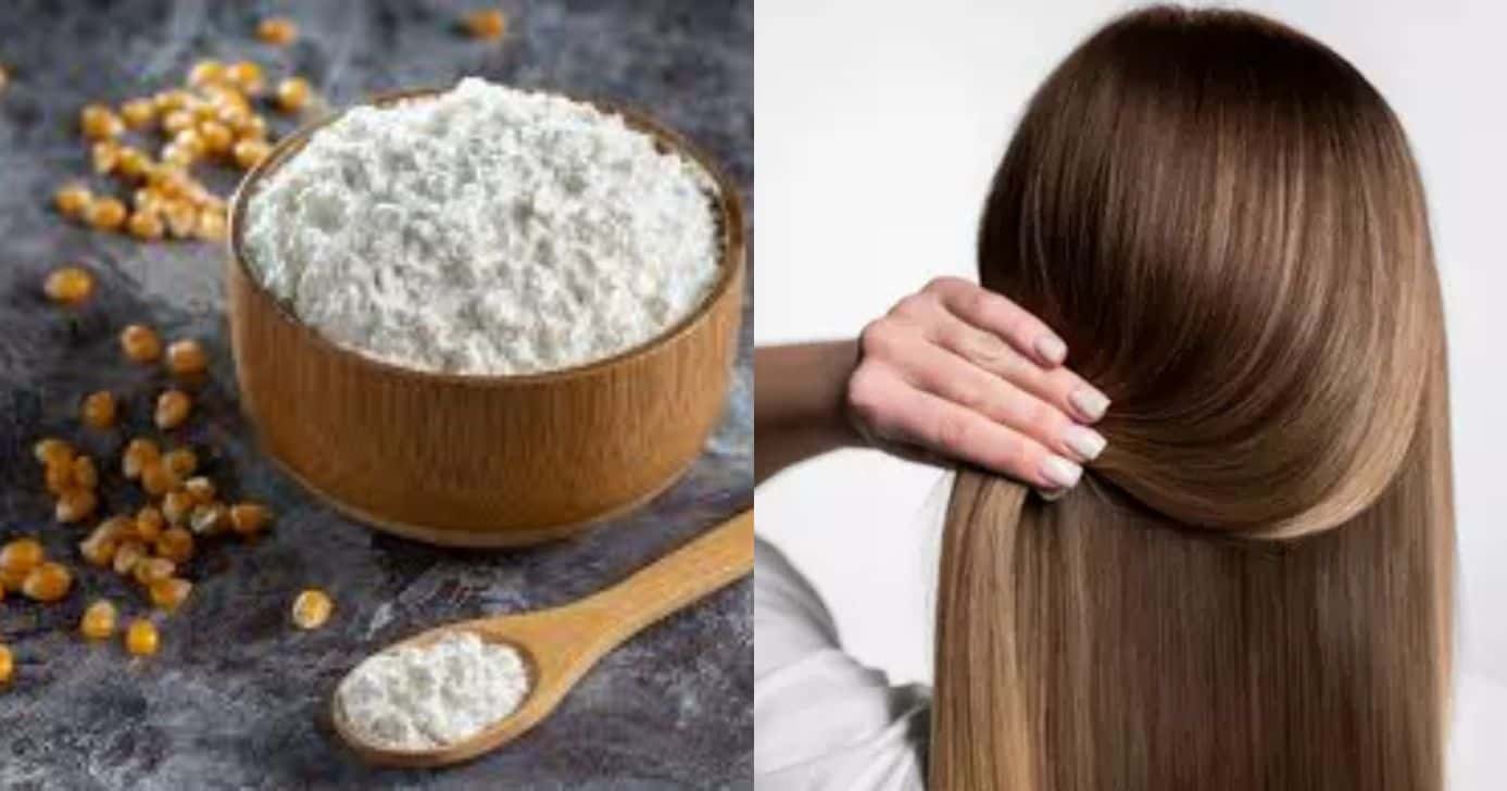 Como fazer máscara de amido de milho para transformar o cabelo ressecado e com frizz - Foto: Montagem