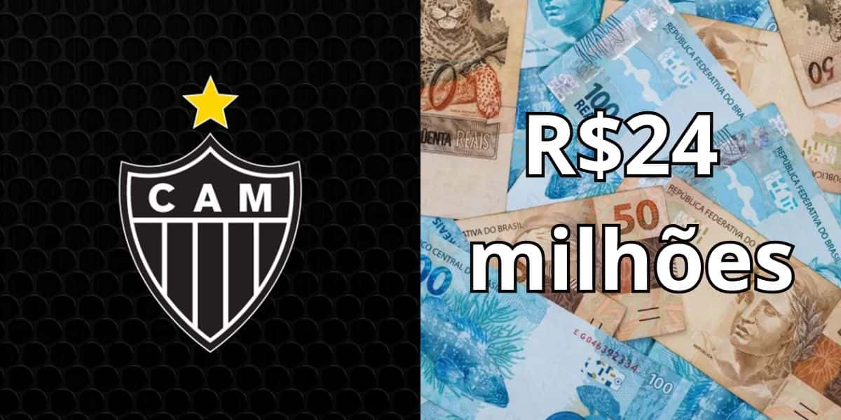 Meio-campista fora no Atlético-MG em 2026 (Reprodução: Montagem TV Foco)