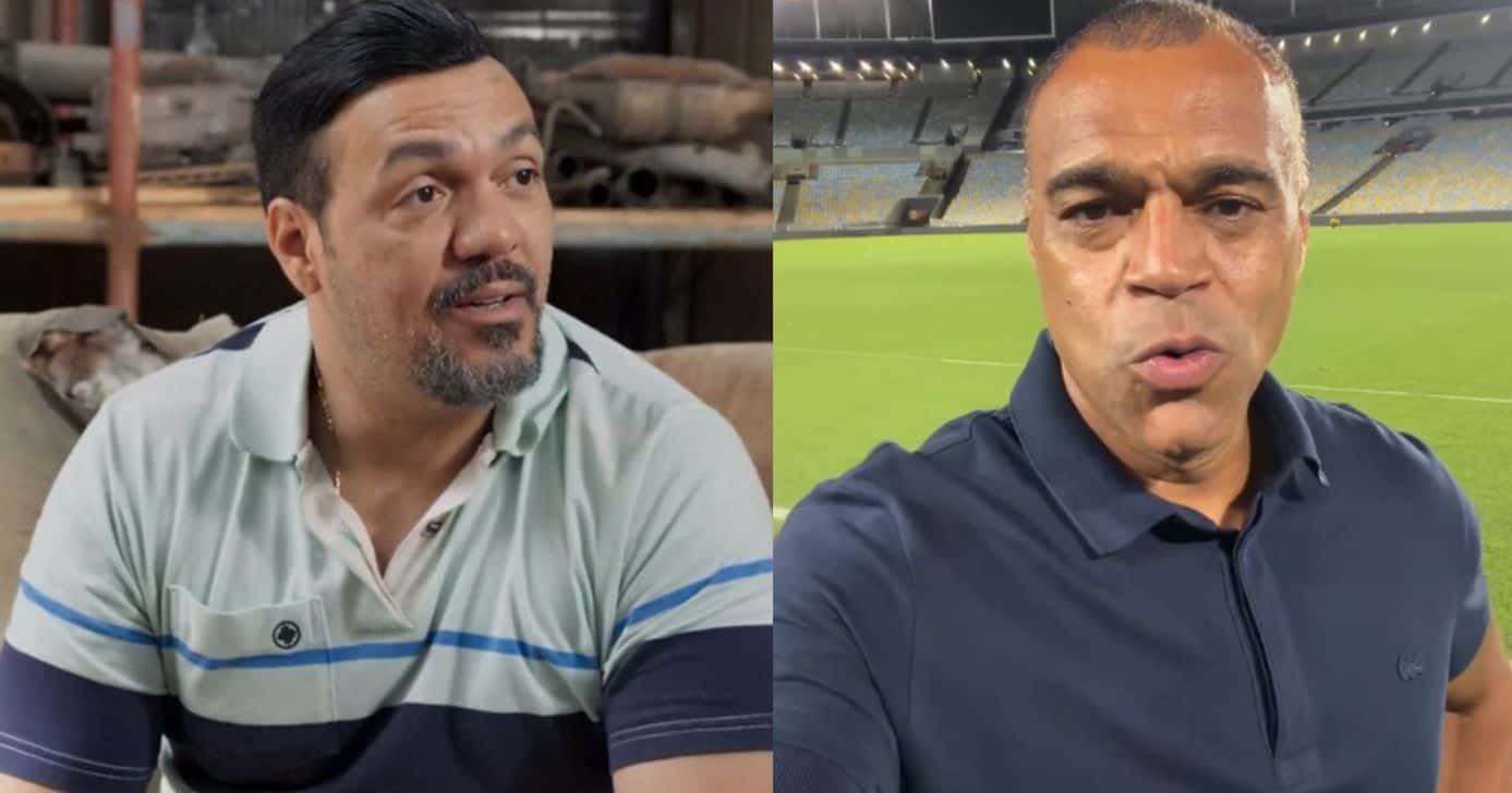 Belo e Denílson (Foto: Reprodução / Globo / Instagram)