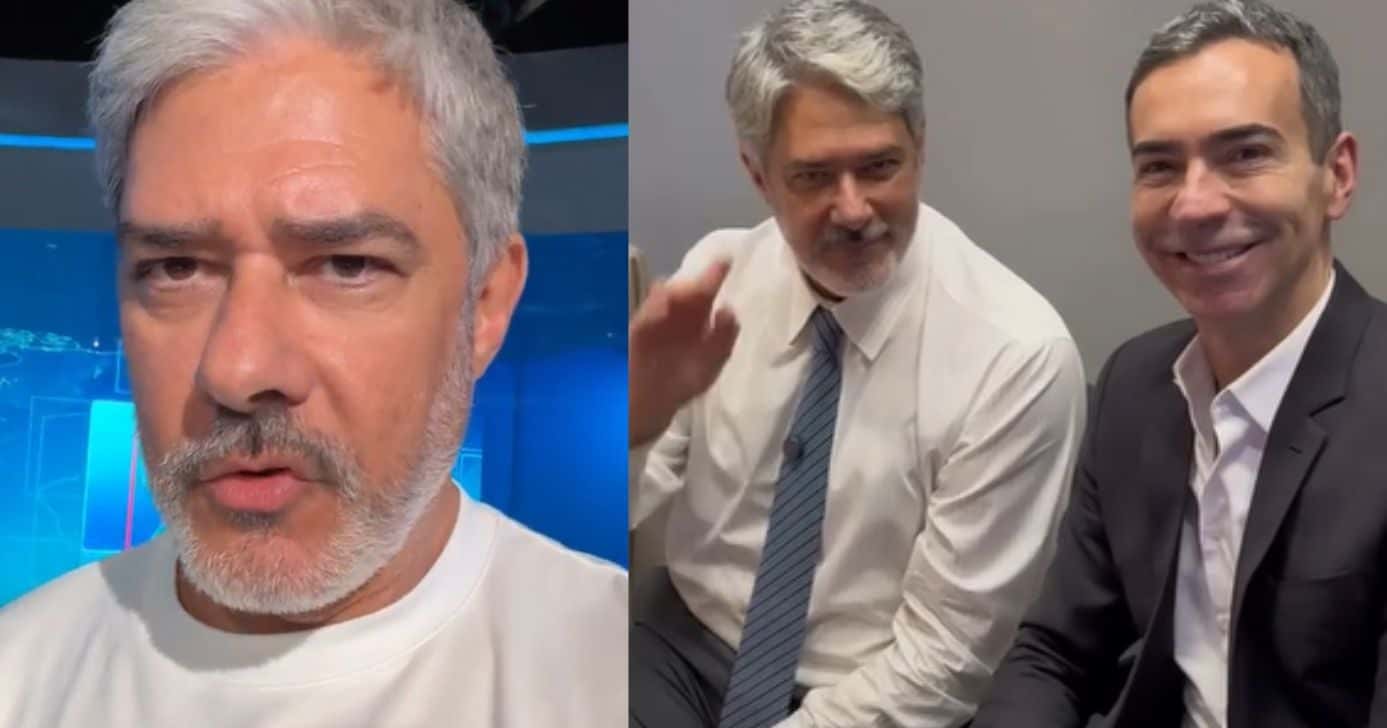 William Bonner e César Tralli (Foto: Reprodução / Instagram)