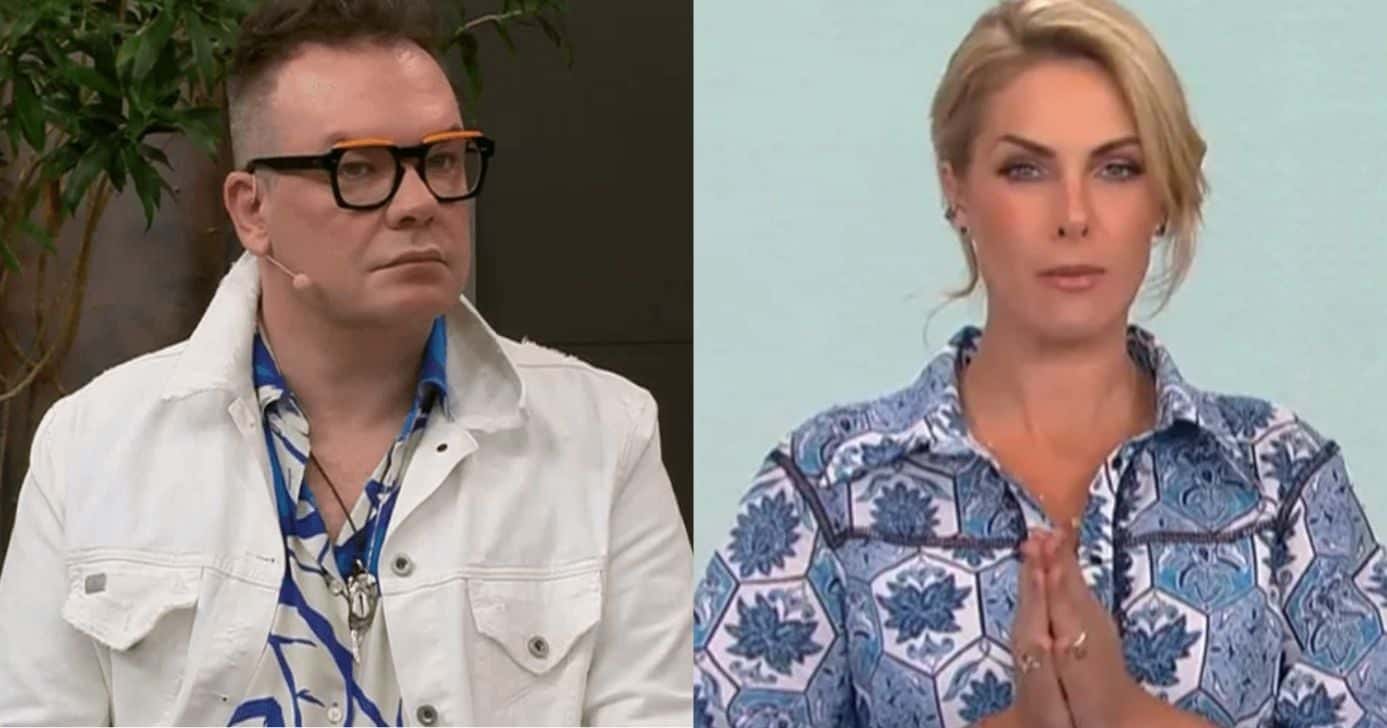 Felipeh Campos no 'Melhor da Noite' e Ana Hickmann no 'Hoje em Dia' (Foto: Reprodução / Band / Record)