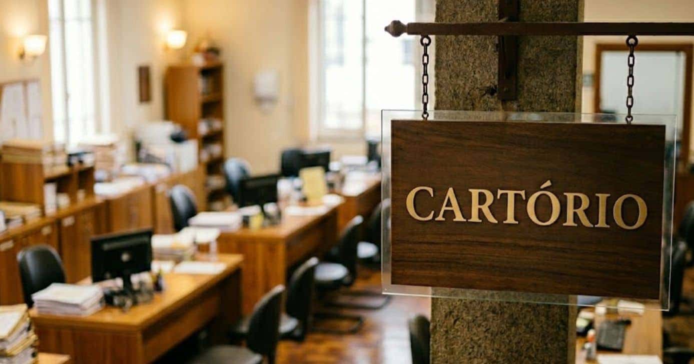 Ilustração cartório (Foto: Montagem TV Foco / GMN)