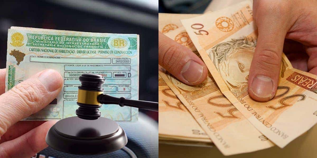 Lei da CNH com punição de R$1.4 mil (Reprodução: Montagem TV Foco)