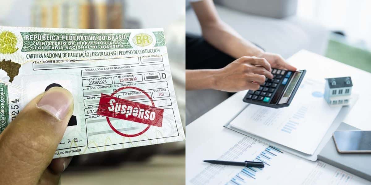 Veja se a CNH pode ser suspensa por conta de dívidas (Reprodução: Montagem TV Foco)