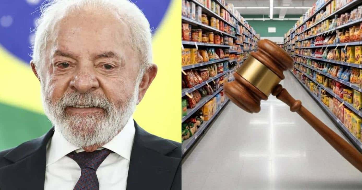 Lula ciente: lei proíbe abertura de supermercados aos domingos (Foto: Ag Brasil/Montagem TV Foco)