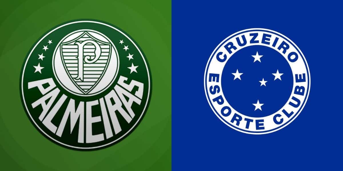 Escudos do Palmeiras e do Cruzeiro (Reprodução: Montagem TV Foco)
