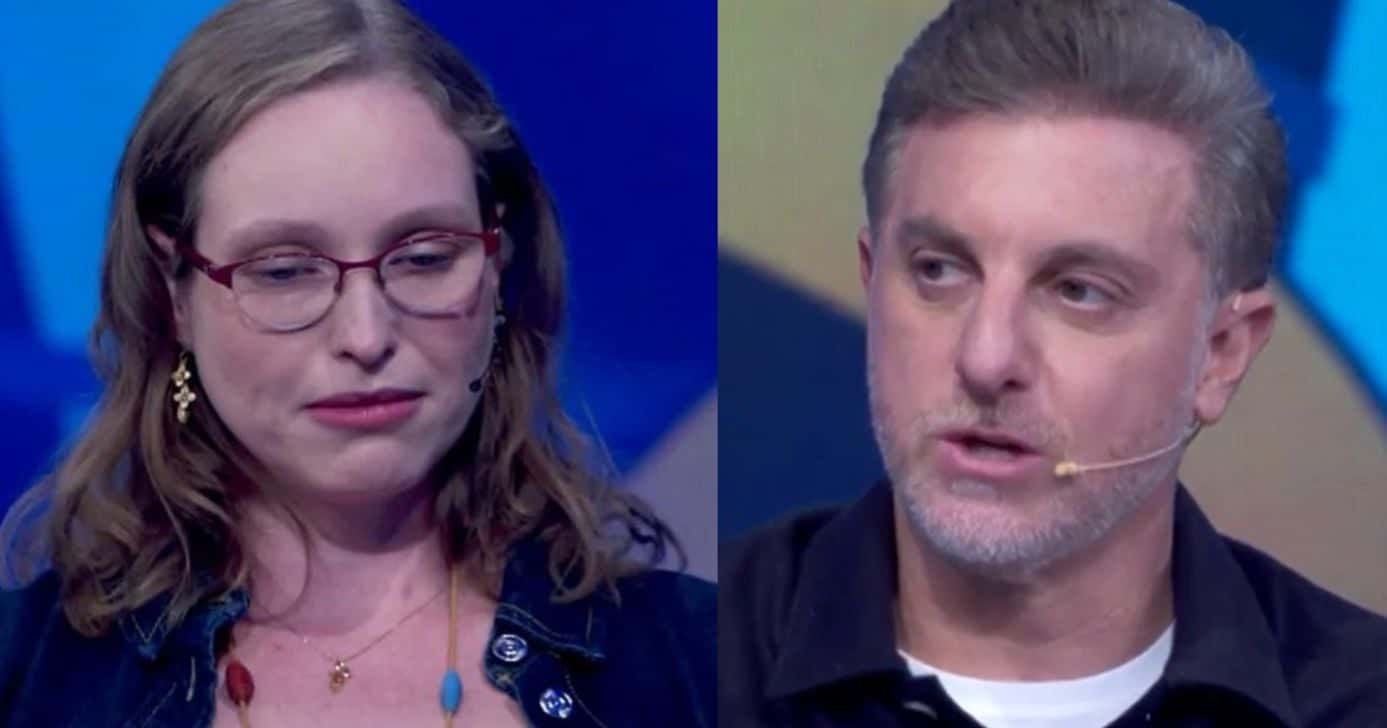 Carolina e Huck no quadro 'Quem Quer Ser Um Milionário?' (Foto: Reprodução / Globo)