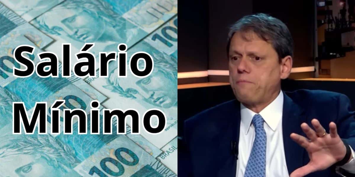 Lei sancionada por Tarcísio para reajuste de 5% no salário mínimo desses CLTs (Reprodução: Revista Oeste / Youtube)