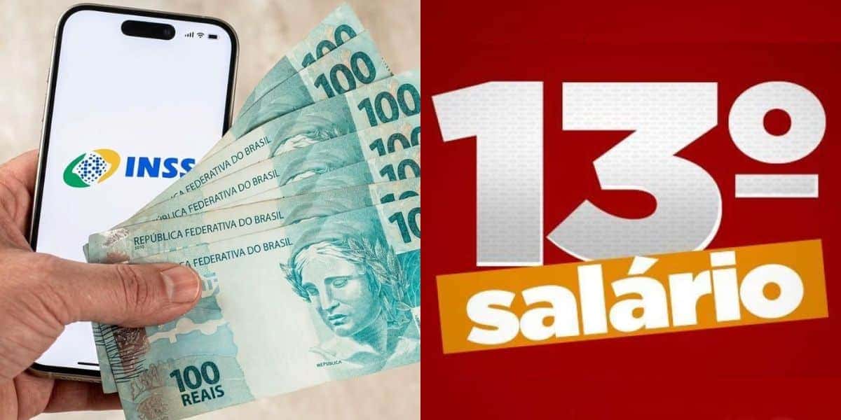 Datas e valores previstos do 13° salário do INSS (Reprodução: Montagem TV Foco)