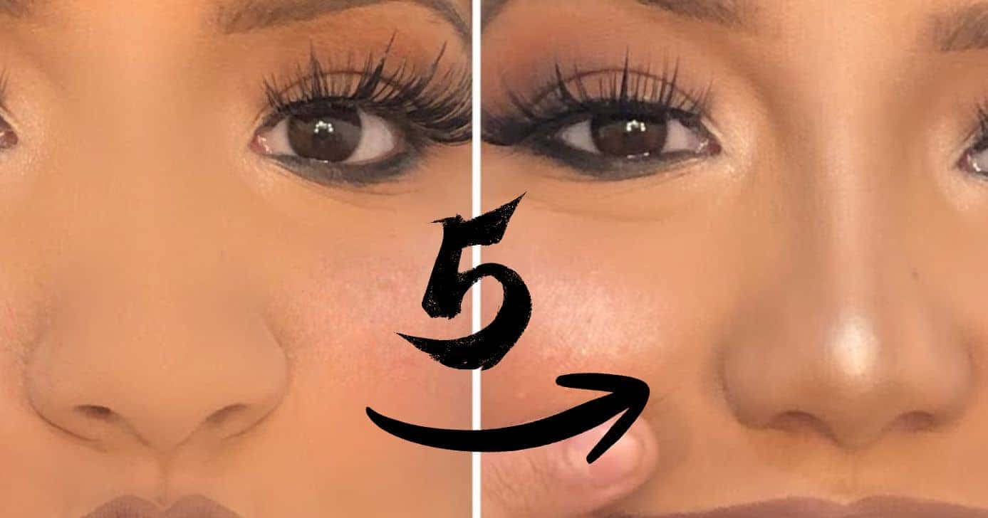 Dispensam rinoplastia: Como afinar o nariz em casa em 5 passos (Foto Reprodução/Montagem/TV Foco/Canva/Paola)