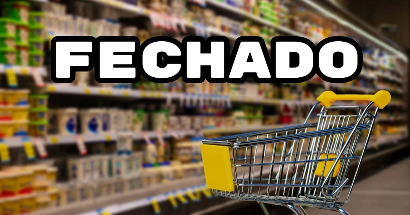 Supermercado fechou (Foto: Divulgação)