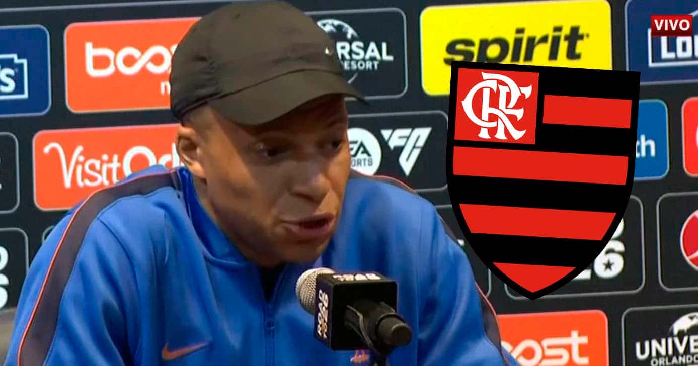 Mbappé - Flamengo (Foto: Reprodução)