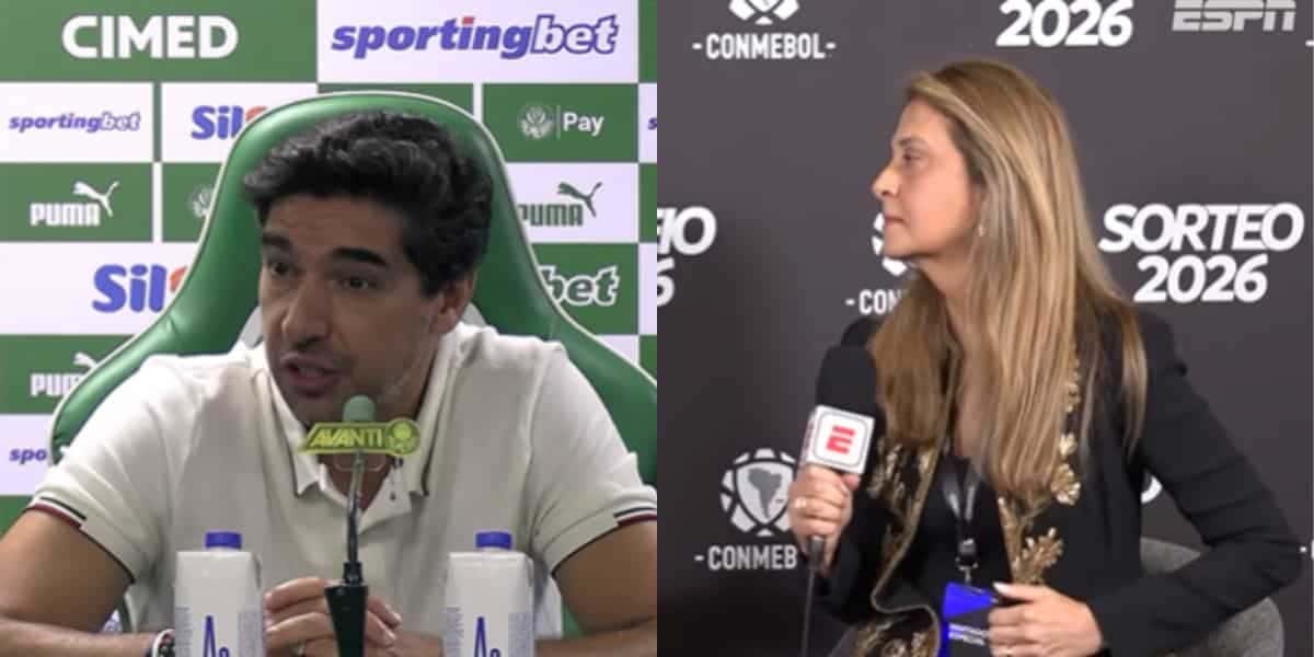 Leila informa Abel sobre retorno de atacante de R$150M ao Palmeiras (Reprodução: ESPN / Youtube)