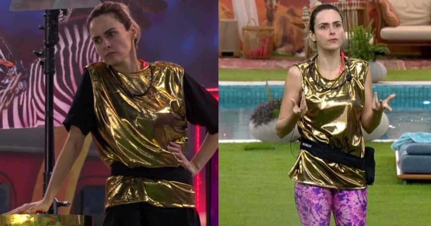BBB26: Ana Paula surta com produção por microfone com perfume (Foto: Reprodução/Globo)