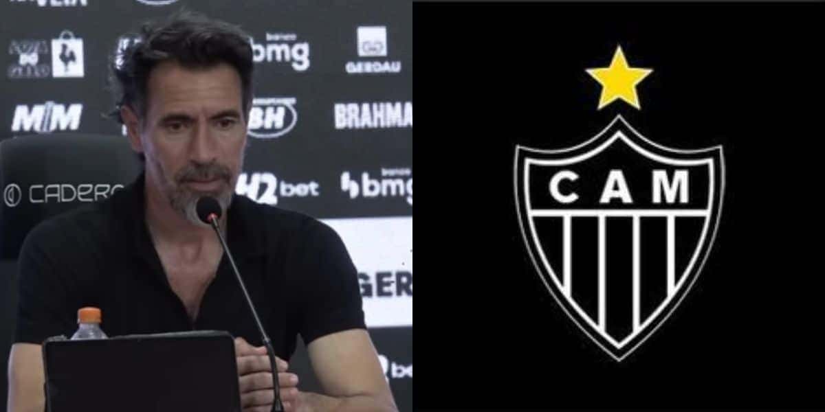 Eduardo Domínguez no comando do Atlético-MG - (Reprodução: Youtube)