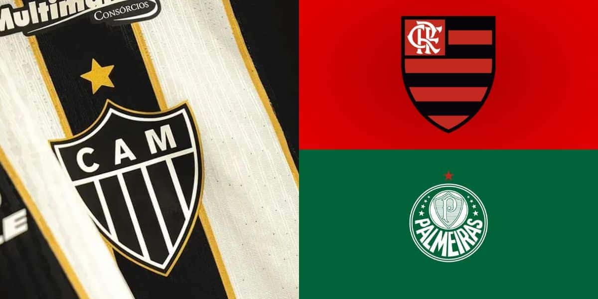 Atlético-MG prepara rasteira no Flamengo e Palmeiras (Reprodução: Montagem TV Foco)