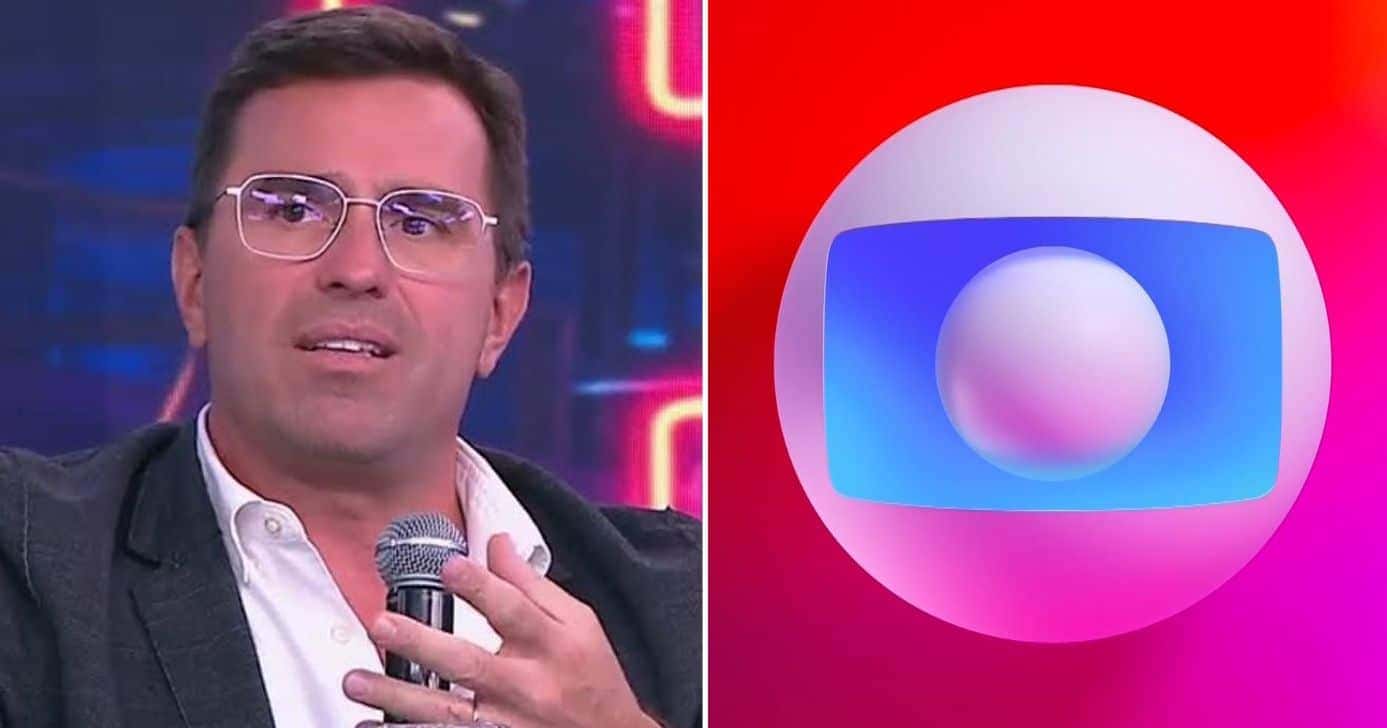 Rodrigo Bocardi e logo da Globo (Foto: Reprodução / Jovem Pan / Globo)