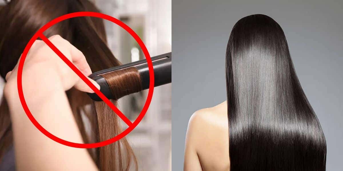 Como deixar o cabelo liso sem chapinha e química (Reprodução: Montagem TV Foco)