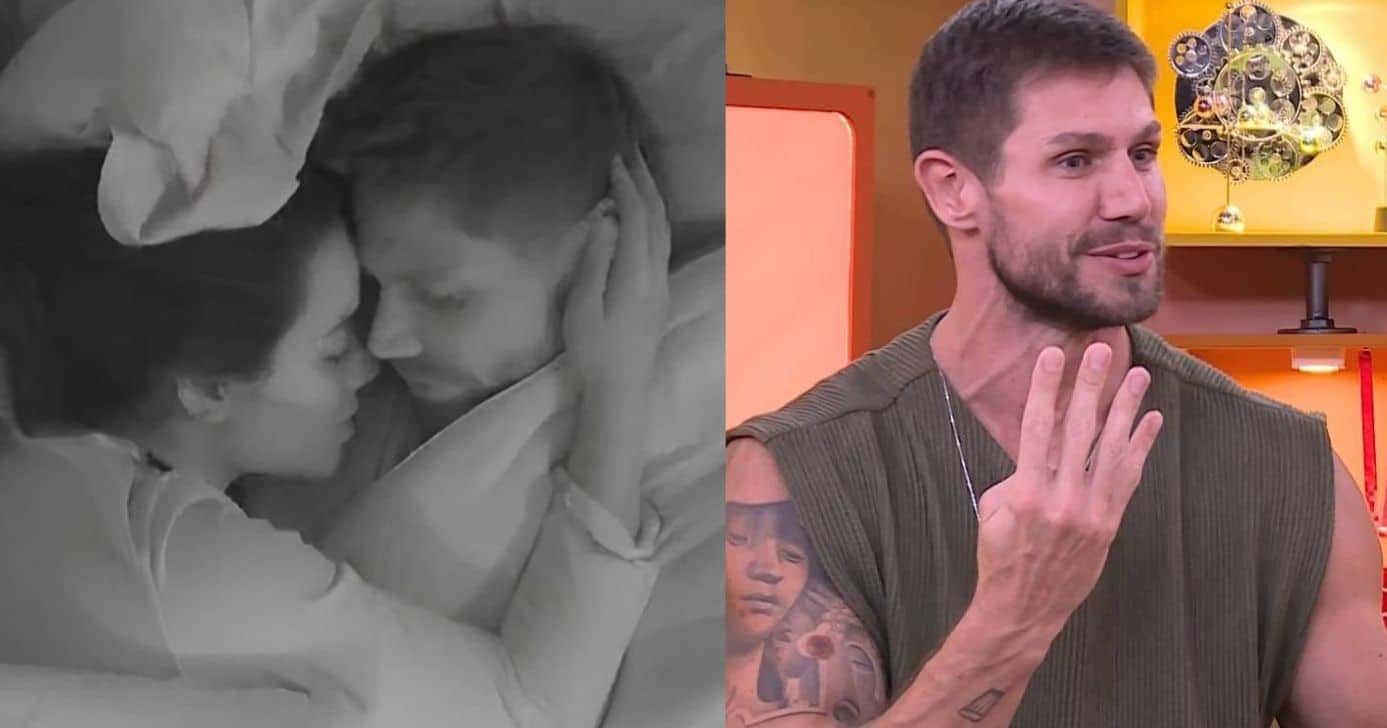 Jonas assiste cenas com Jordana no BBB26 (Foto: Reprodução / Globoplay)