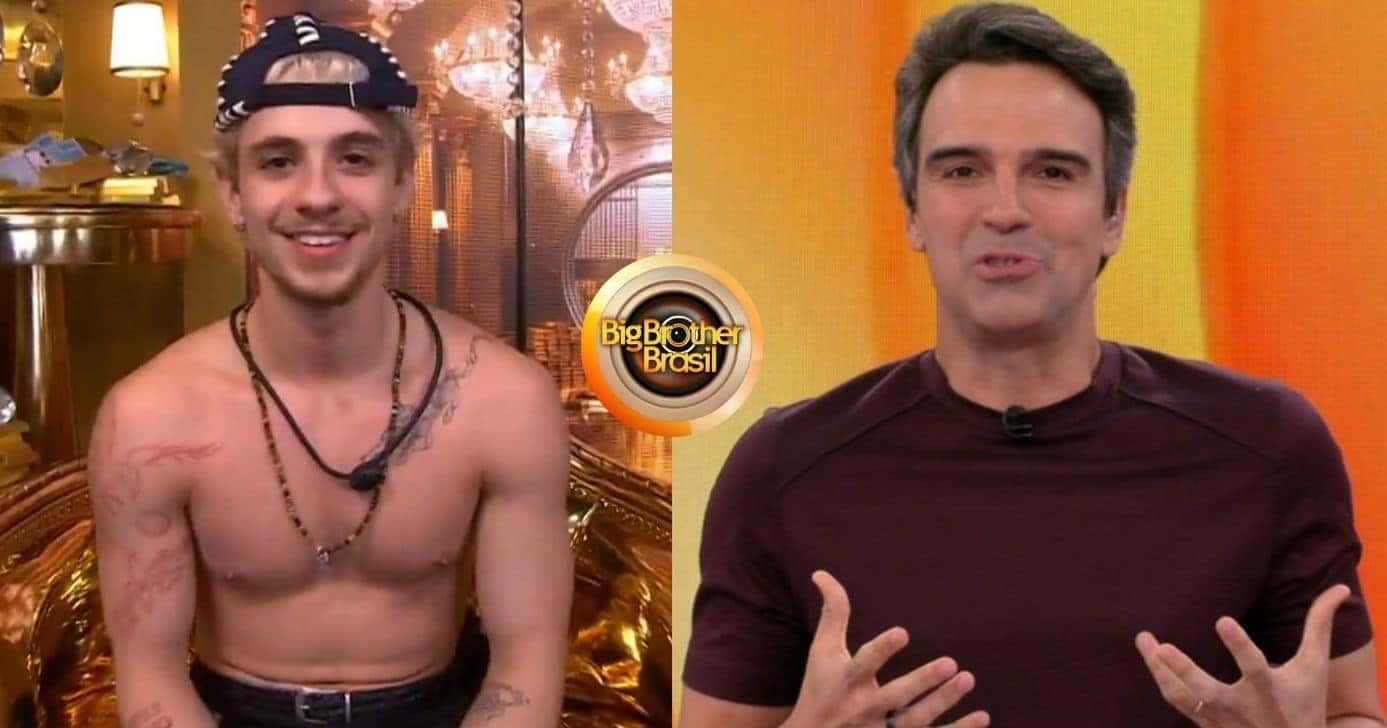 Juliano Floss e Tadeu Schmidt no BBB26 (Foto: Reprodução / Globoplay)