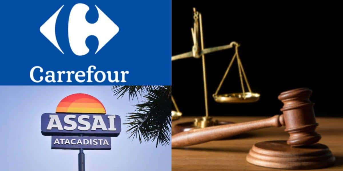 Lei com obrigação aos clientes do Carrefour, Assaí e outros no RJ (Reprodução: Montagem TV Foco)