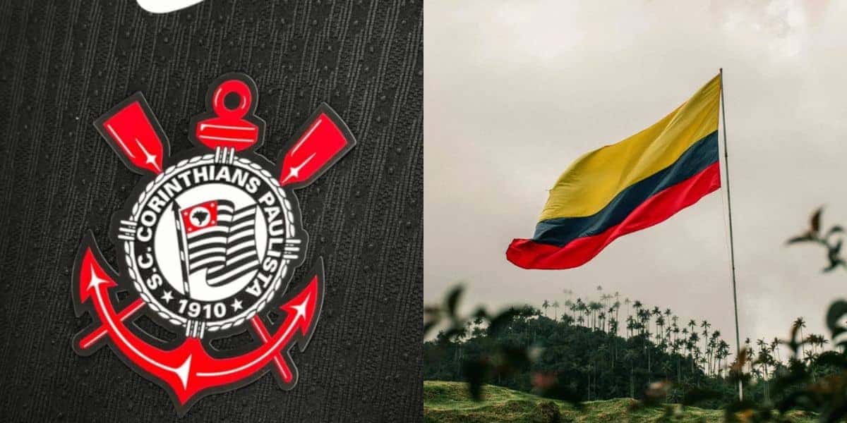 Corinthians avança em contratação por atacante colombiano (Reprodução: Montagem TV Foco)