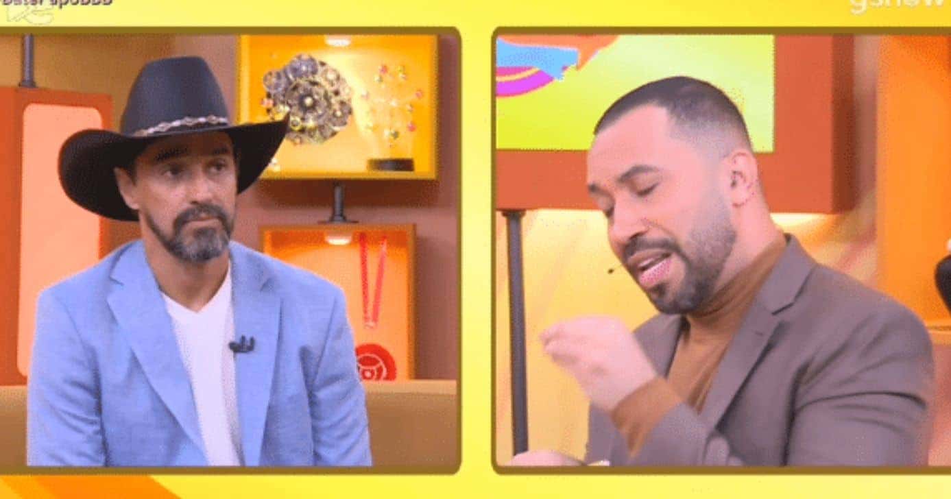 Gil do Vigor e Alberto Cowboy discutiram no Bate-Papo com Eliminado (Foto: Reprodução/ Internet)