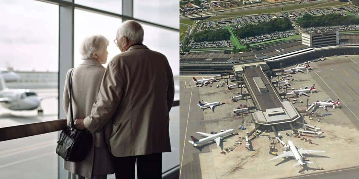 Idosos com benefício gratuito garantido nos aeroportos (Reprodução: Montagem TV Foco)