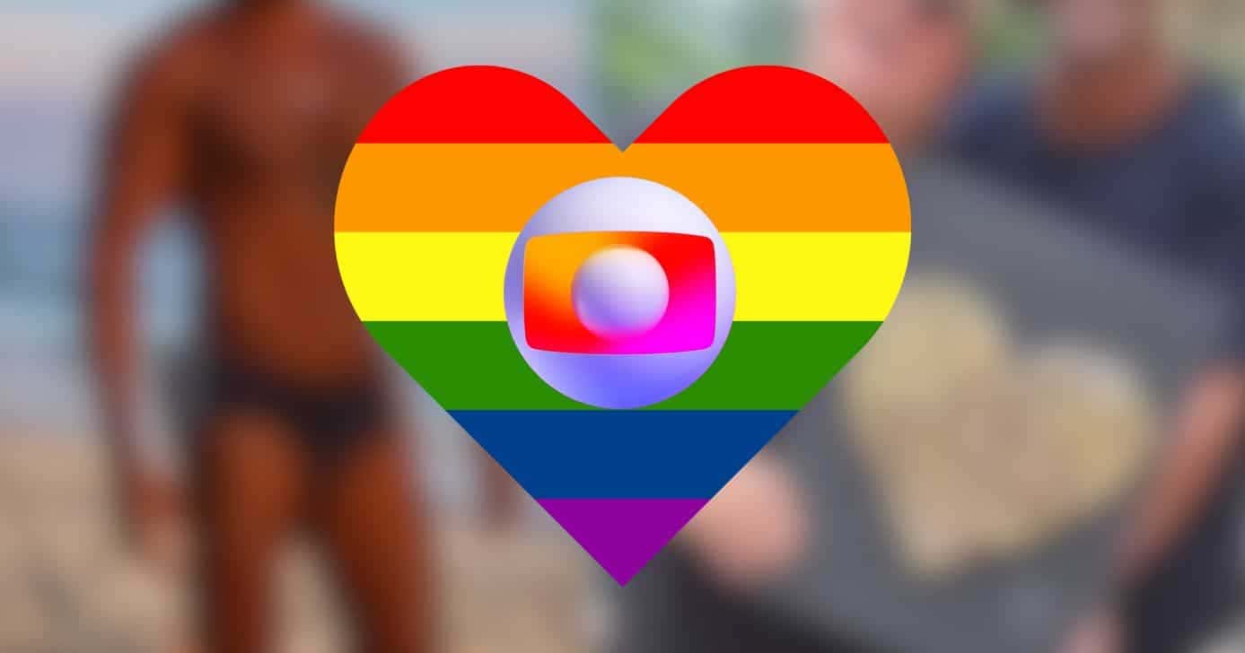 Ilustração de apresentador da Globo posa com namorado (Foto: Reprodução / Facebook / Instagram / Canva / Montagem TV Foco)