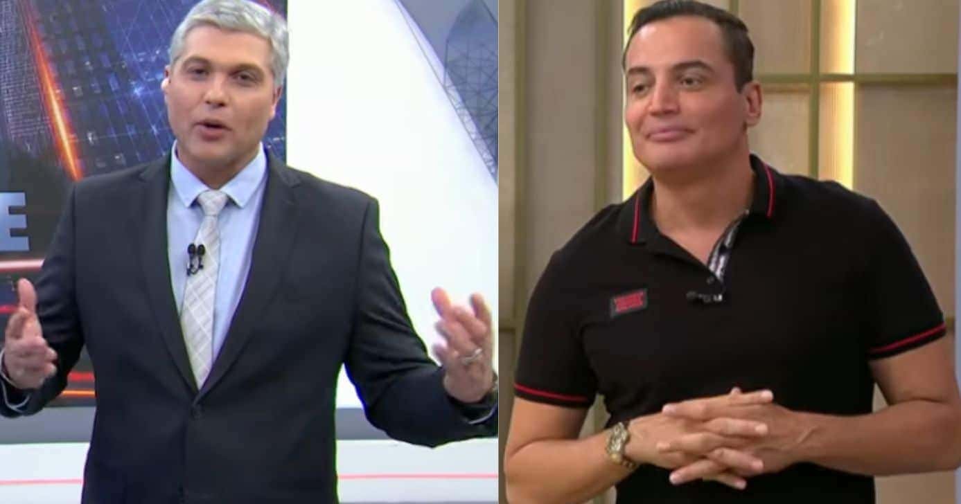 Joel Datena e Leo Dias (Foto: Reprodução / Band)