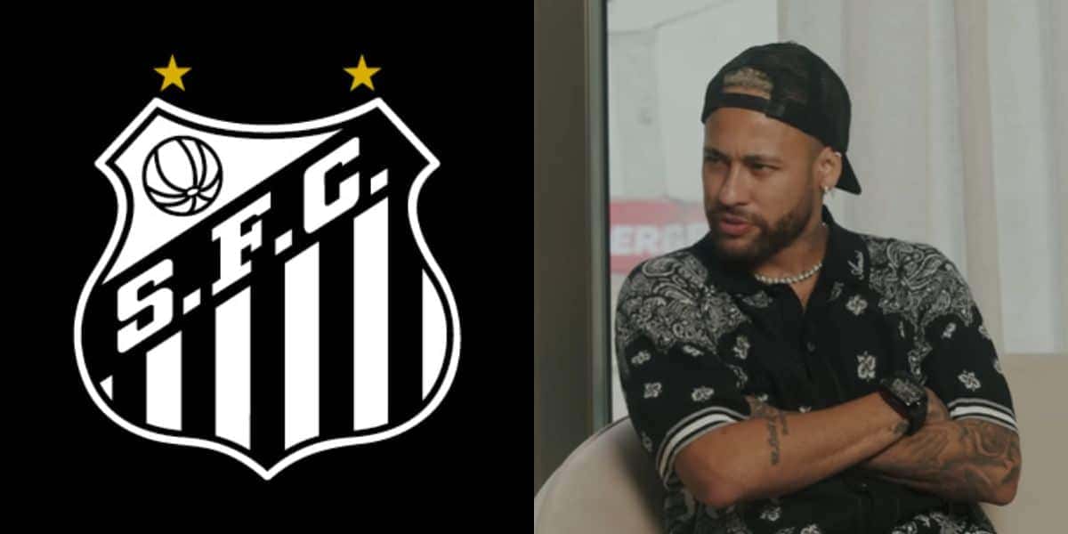 Neymar no Santos - Foto: Montagem