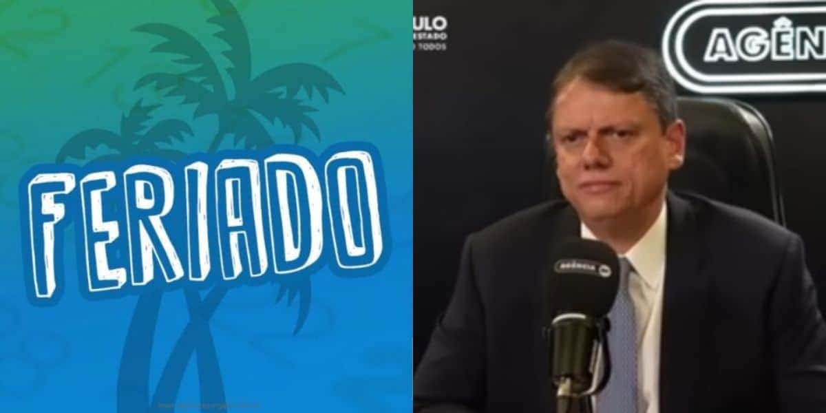 Tarcísio ciente de feriado em cidade de São Paulo (Reprodução: Rádio Bandeirantes / Youtube)