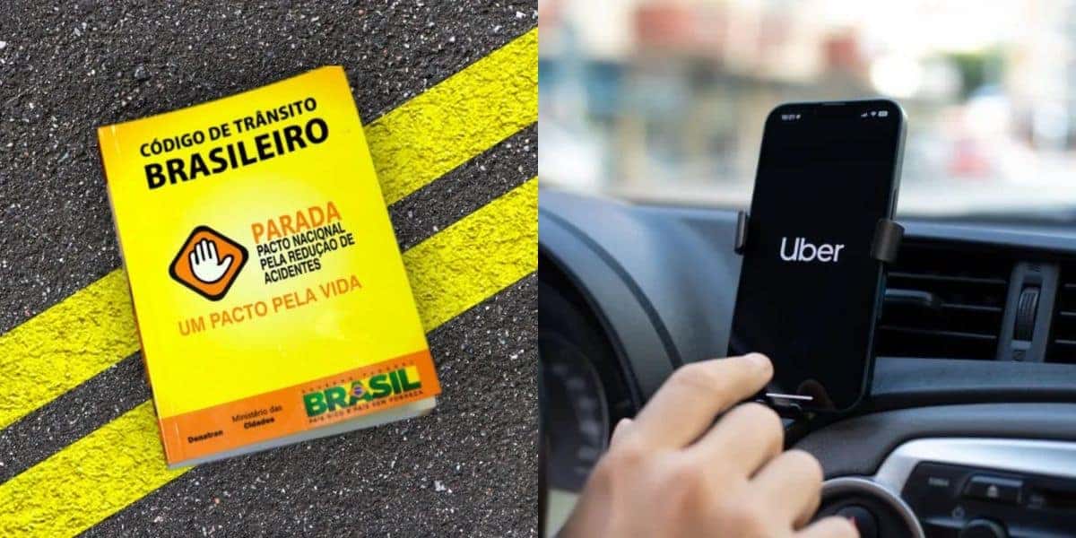 Plano de lei de trânsito atinge motoristas de Uber (Reprodução: Montagem TV Foco)