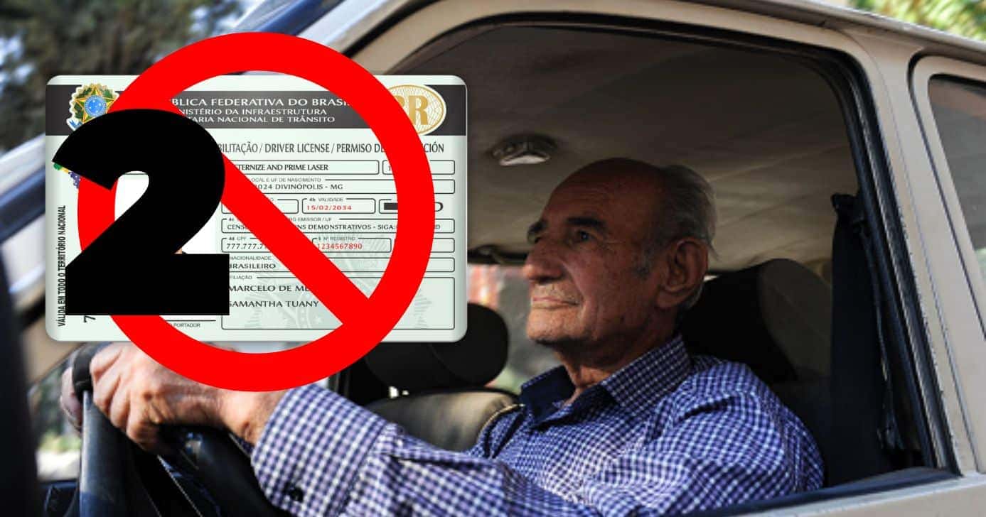 Atenção motoristas: 2 proibições que atingem idosos 60+ na hora de renovar a CNH (Foto Reprodução/Montagem/TV Foco/Canva/Paola)