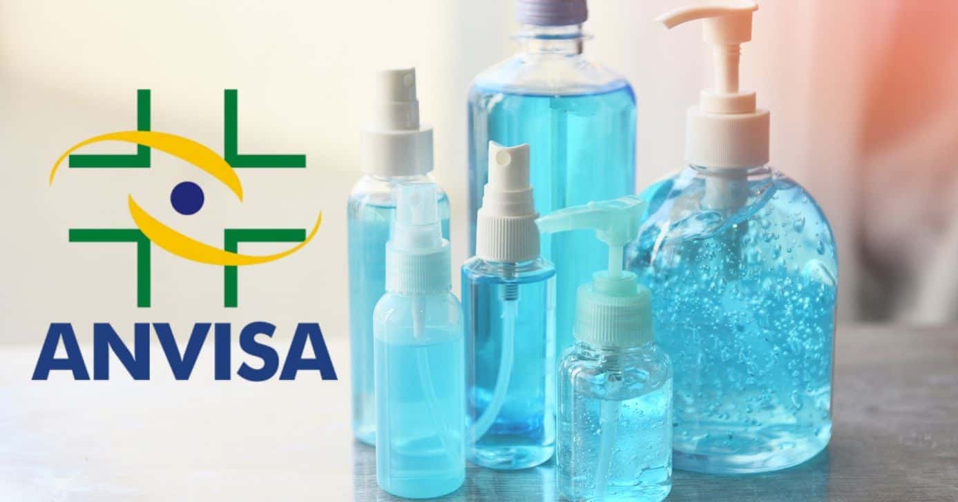 Anvisa e ilustração de gel (Fotos: Reproduções / Internet / Canva)