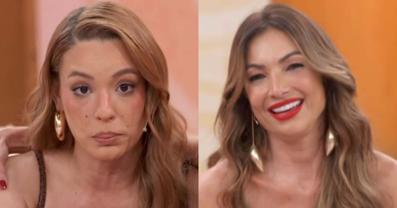 Beatriz Reis e Patrícia Poeta no Encontro (Foto: Reprodução / Globo)