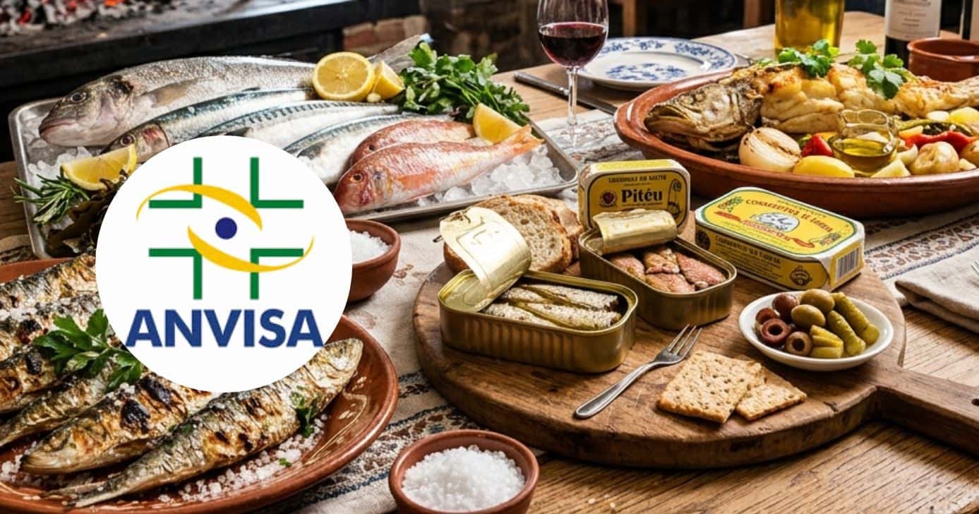 Ilustrações peixes e logo Anvisa (Foto: Montagem TV Foco / GMN / Internet)