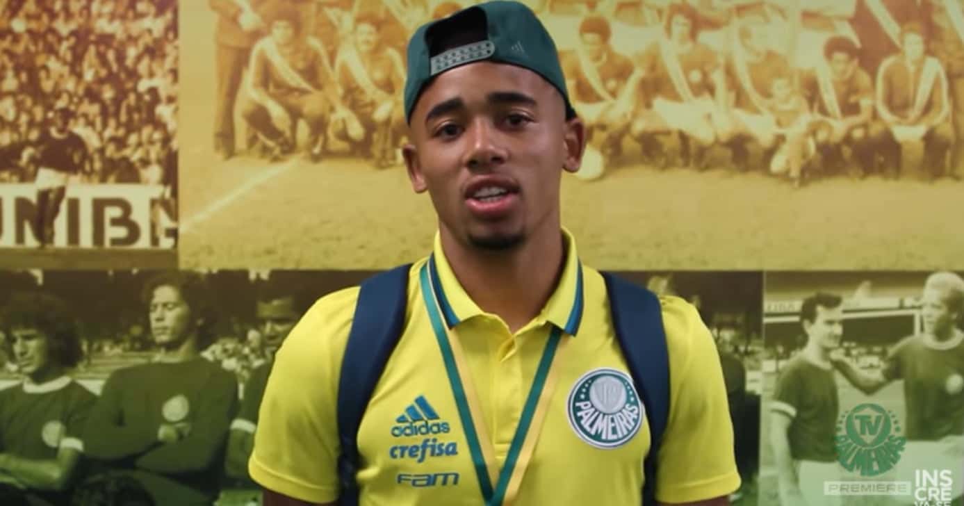 Gabriel Jesus fala de um possível retorno ao Verdão (Foto: Palmeiras TV)