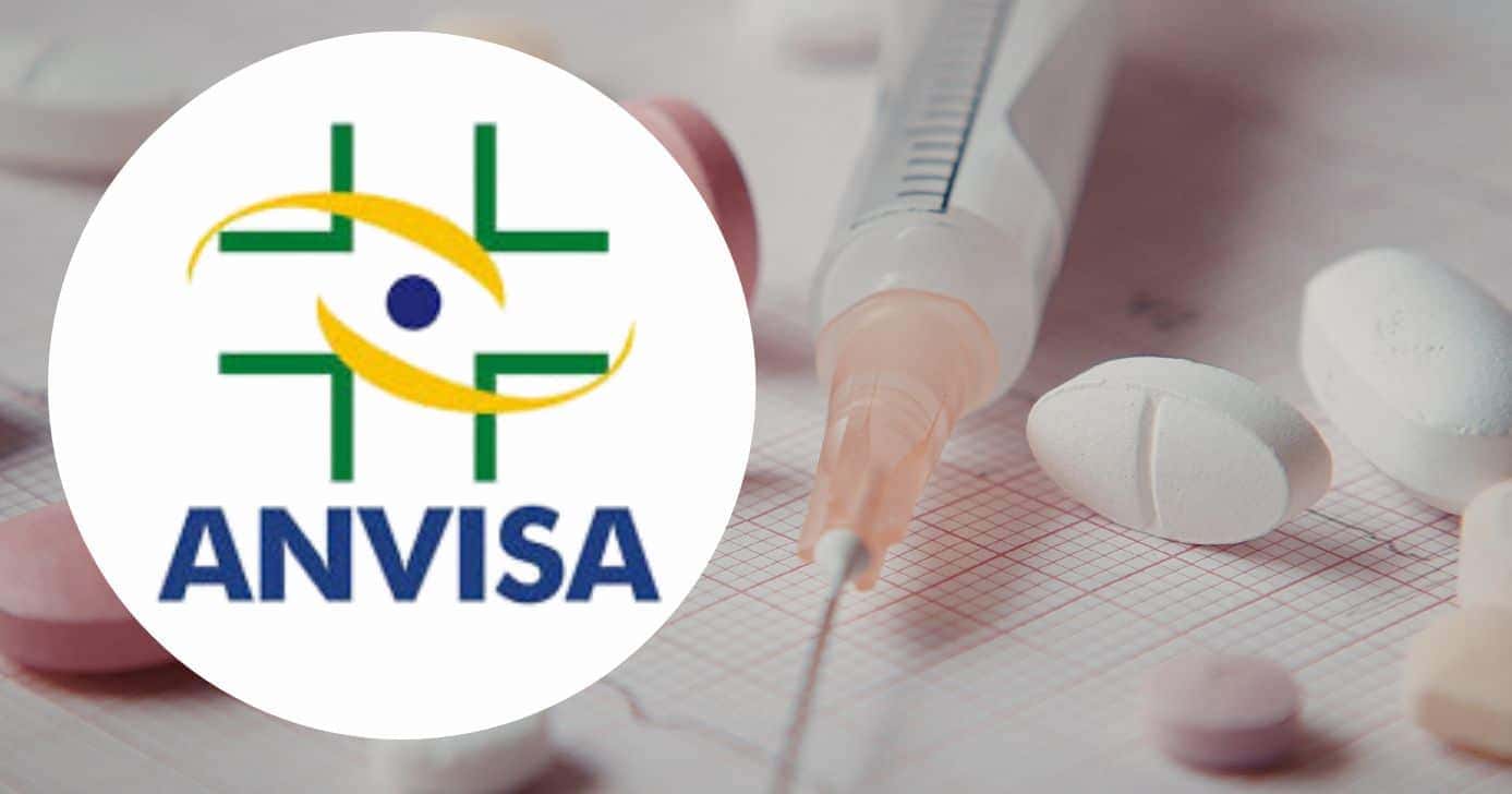 Logo Anvisa e medicamentos (Fotos: Reproduções / Internet / Canva)